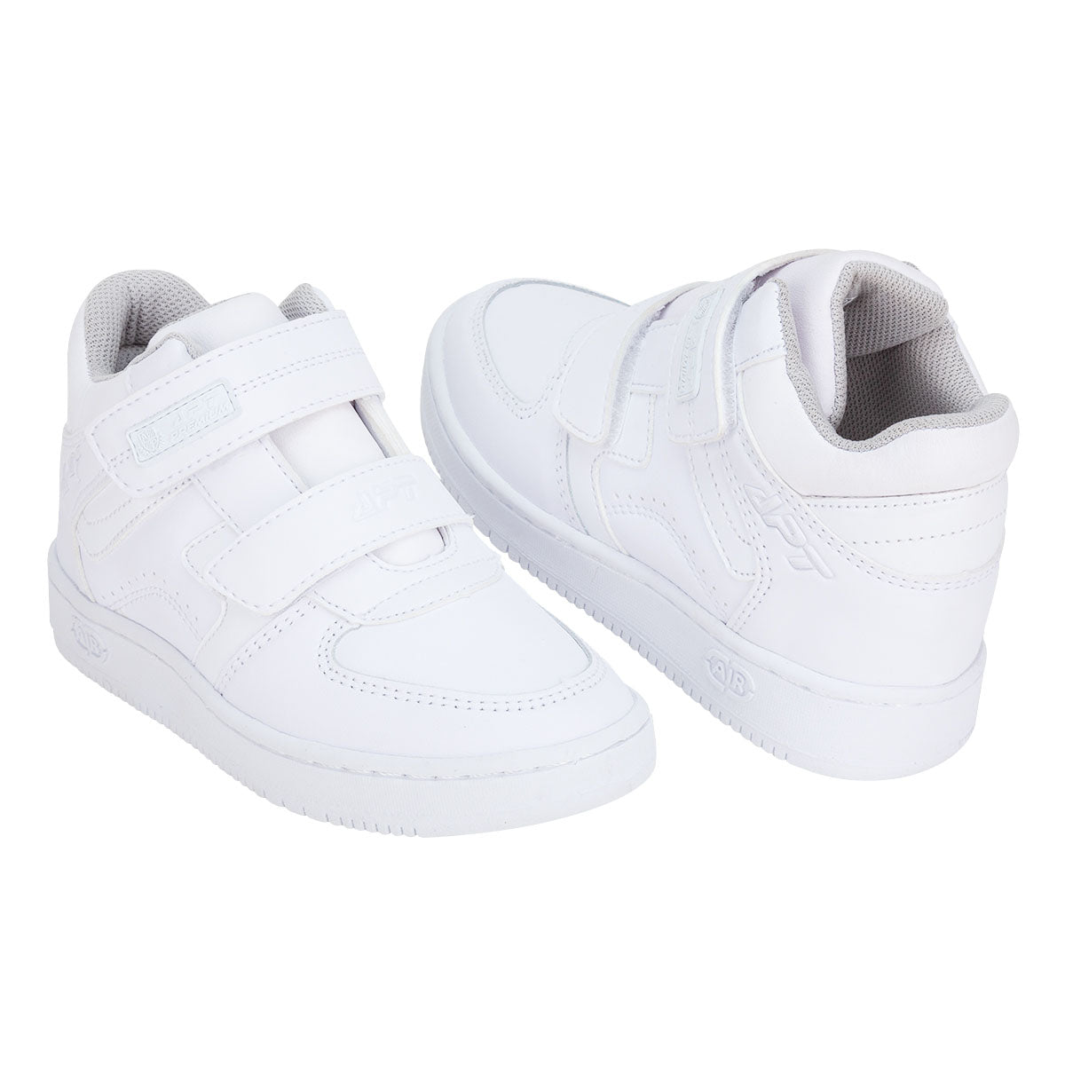 Tenis blancos con velcro new arrivals