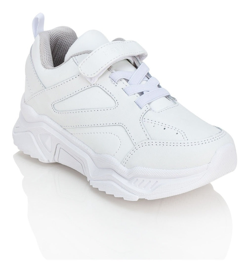 Tenis Escolar Casual Niños Blanco Blasito 02898-2900