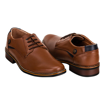 Zapato Formal Casual Caballero Epidemia Camel/Negro 02394-95