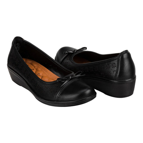 Zapato Casual Moño Negro Dama Flexi 03087
