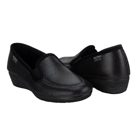 Pantufla Cómoda Cerrada Dama Extra Confort 05788/89 Negro-Marrón