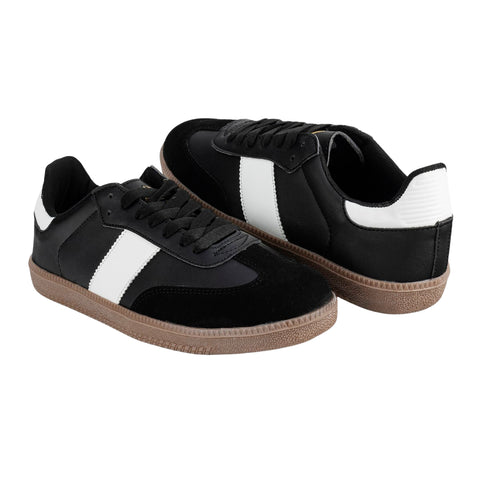 Tenis Casual Caballero Negro Blanco Wink 06100