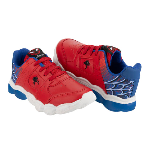 Tenis Moda Luz Led Spider Man Niño Kings Lu 06318