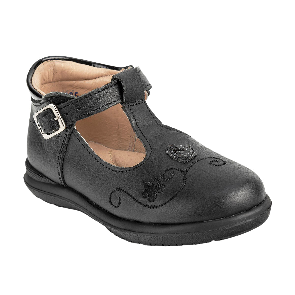 Zapato Clásico Negro Hebilla Niña Dogi 05508