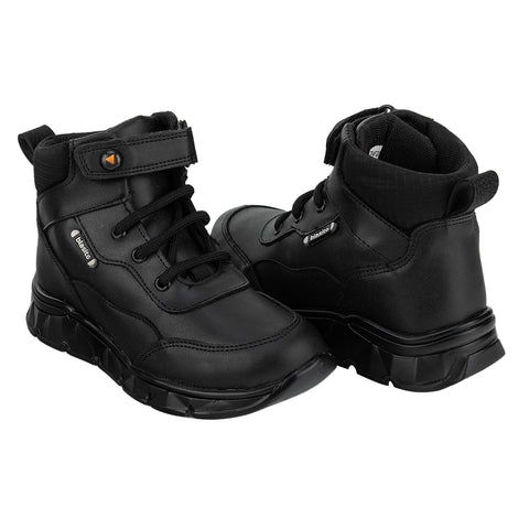 Bota Botín Casual Escolar Negro Niño Blasito 05418