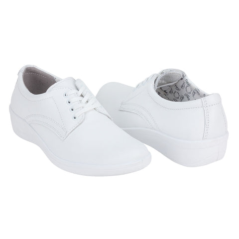 Zapato Cómodo Servicio Blanco Dama Flexi 00907